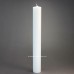 30cm x 3.8cm (12" x 1½") Tall White Pillar Candles With Stearin